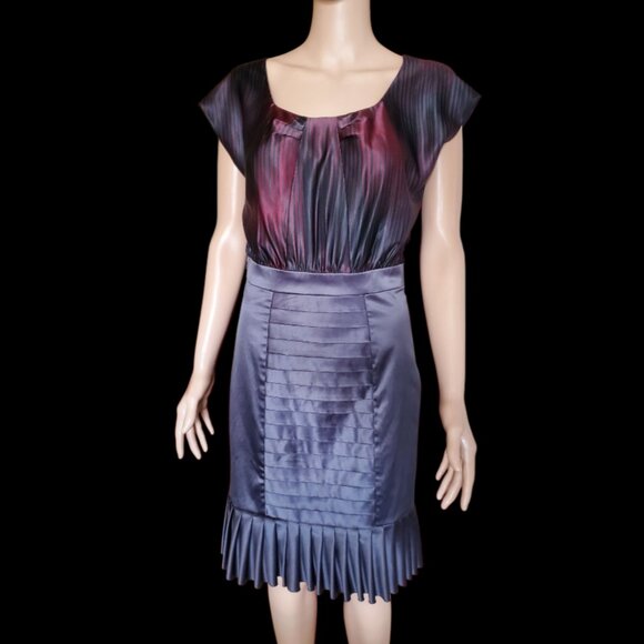 BCBGeneration Stylish Satiny Dress for Evening, Formal, or Wedding Wear - Picture 1 of 14